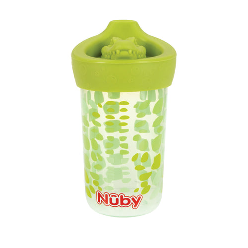 3D Character Soft Spout Sippy Cup | Green Alligator