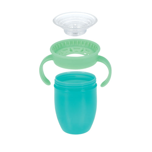360 Wonder Cup with Handles (2 Pack - 5 oz) | Pink/Aqua